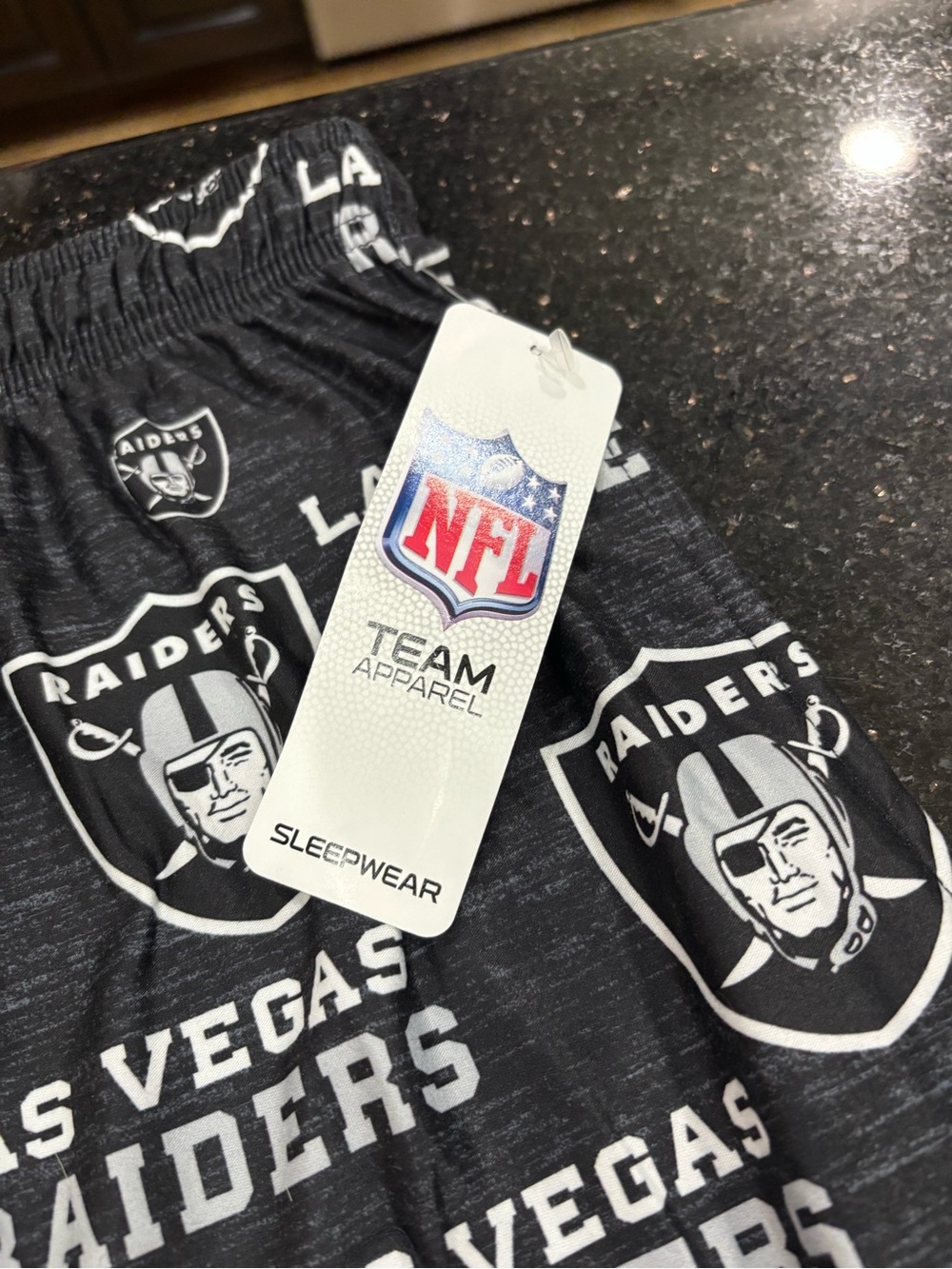 NFL Las Vegas Raiders Black Sleepwear Pajama Pants Medium NWT